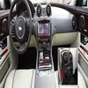 Para jaguar xj xjl 2010-2018 interior painel de controle central maçaneta da porta adesivos de fibra de carbono decalques estilo do carro cortado vinil2903