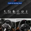 Car Steering Wheel Cover Hand-stitched Black Genuine Leather Suede For Audi TT TTS 8J 2006-2014 A3 S3 8P Sportback 2008-2012258r