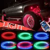 4 Uds 15 5 pulgadas neumático de coche atmósfera barra de luz Bluetooth RBG Color rueda anillo de luz a prueba de golpes impermeable Auto rueda luz anillo 300g