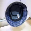 Vintage Washed Denim Bucket Hat Short Brim Travel Sun Hat Summer Festival Unisex288p