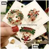 Kerstversiering Broche Decoratie Hanger Cartoon Elanden Kerstman Badge Ornamentmas Navidad Natal Jaar 2022 Drop Delivery Home G Dh6Hz