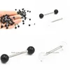 Tongue Rings 50Pcs Acrylic Ball Tongue/ Nipple Ring Barbells Bar 14G1.6Mm Retainers Body Piercing Jewelry 14Gx16Mmx6Mm/6Mm Dr Dhgarden Dha4I