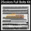 268PCS Complete MOTO Body Full Screws Kit For YAMAHA YZF600R Thundercat YZF 600R 96 97 98 99 2000 2001 2002 2003 Motorcycle Fairin297l