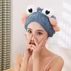 Serviette en gros cheveux secs chapeaux velours de corail pour les femmes substitut absorbant l'eau dessin animé animal adulte douche