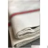Cobertores Luxo Clássico Designer Confortável Algodão Knit Childrens Cobertor Casa e Exterior Xaile Quente Th Dhfry Gota Entrega Jardim Dhi6D