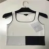 T-shirt Ladies Top Tank Camis Brand Cotton Sexy Black White 2 colors Camisole Letter Short Sleeve for women and Girl vest237M