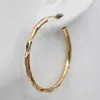 Hoop & Huggie Trendy Large Earrings For Women Gold Filled Geometry Concave And Convex Pageant Fashion Jewelry262S