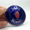 Högkvalitativ ny 68mm Saab Scania 9-5 95 98-02 Bonnet ABS 3pins Emblem Badge Blue Logo Brand New Part 4911541216W