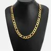 24 CT Gold Plated Figaro Cu RB Chain Set 20 '' Neclace 8 5 Armband247e