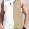 Débardeurs pour hommes Été Hommes Gym Courir Sport Formation Séchage Rapide Chemise Sans Manches Mâle Fitness O Cou Gilet Vêtements De Sport 230915