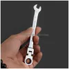 Tool Box Combination Ratchet Wrench With Flexible Head Dual-Purpose Set. Car Hand Tools Drop Delivery Office School Business Industria Dhkzi