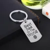 12 Pcs Lot Dad In The World Charm Keychain Family Men Son Daughter Father 'S Day Gift Key Ring Papa Daddy Car Keyring Je2768