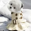 Spirng Zomer Hondenkleding Knappe Trenchcoat Jurk Warm voor Kleine Honden Kostuums Jas Puppy Shirt Huisdieren Outfits LJ200923225g