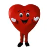 2020 High quality Red Heart of Adult Mascot Costume Adult Size Fancy Heart love Mascot Costume204L