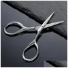 Scissors Stainless Steel Manicure Beard Trimmer Men Mustache Nose Hair Cutter For Household Diy Crafts 4.9 Drop Delivery Home Garden T Dhs3B