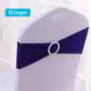 100 pièces, bandeau élastique extensible, nœud De Chaise, anneau rond pour Banquet, fête De mariage, décoration Noeud De Chaise Mariage264Q