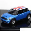 Diecast Model Cars Nicce 1 36 Mini Cooper Alloy Classic Car Die-Casting PL Back Toys Vehicles Collection Gift for Kids Drop Delivery Dhez7