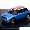 Литые модели автомобилей Nicce 1 36 Mini Cooper Alloy Classic Car Die-Casting Pl Back Toys Транспортные средства Коллекция Подарок для детей Прямая доставка Dhez7