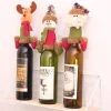 Weihnachten Wein Flasche Kappe Set Abdeckung Weihnachten Dekorationen Hängen Ornamente Hut Weihnachten Dinner-Party Hause Tisch Dekoration Lieferungen 916