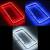 Universal Blue White Red Car 54LED Lighting Acrylic Plastic License Plate Cover Frame244y