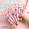 Colors Kawaii Ballpoint Pen Student Push Color Exam Office Multi-color Signature School Study Stationery Childrengift