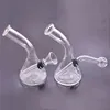 Partihandel Hosahs klassisk bägerglas dab rigg bong mini skyddande catcher vatten tobaksrökning bongs rör med downstem