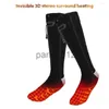 Herrstrumpor Sports Socks Winter Warme Heat Battery Case Moto Electric Heat Termal Foot Warmer för skidcamping Cykling Ridning Vandring x0916