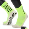 Sportstrumpor Soccer Grip Sock Anti Non Skid Basketball Slip Cotton Uni Drop Delivery Outdoors Athletic Outdoor Accs DHO0K