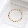 Goudkleurige 3MM natuursteen toermalijn armband bij de hand voor dames sieraden feest / bruiloft luxe cadeauset handwerk mode-sieradenarmbanden armbanden goud natuurlijk