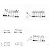 Tongue Rings 50Pcs Body Jewelry Piercing Cz Screw Ring Barbells Nipple Bar 14G1.6Mmx16Mmx5Mm Mix Nice Colors Drop Delivery Dhgarden Dhaln