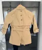 Coat Spring Autumn Raincoats Kids Baby Fashion Khaki Long England Style Tops Windbreaker Infant Trench Coats 1-10Y