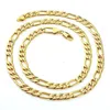 Real 24K Gold GF Men's necklace 23 6inch 8mm chain Womans gift for Son Dad Husband2935