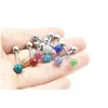 Tongue Rings Lot50Pcs Piercing Jewelry Body Jewelry-Crystal Gems Ring Bar Smoothly Nipple Shield Drop Delivery Dhgarden Dhi6B