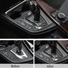 Adesivo in fibra di carbonio Car styling Center Control Gear Shift Panel Adesivo decorativo Rivestimento interno per BMW 3 4 Serie 3GT F30 F31 F1849
