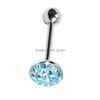 Tongue Rings 12Pieces Ferido Disc Barbell Ring Piercing Cz Crystal Epoxy Retainer Body Jewelry 14G-Round Heart Star Shape Dro Dhgarden Dhzo4