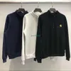 0o8c Felpe con cappuccio da uomo e da donna Designer Fashion Brand Kahart Carhat Mezza zip con lettere ricamate in pile Coppia allentata Casual Pullover con collo a lupetto