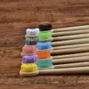 Tandborste elliptisk tandborste 10pack mix färg bambu eko vänlig tandborste nylon borst vuxna oral vård 230915
