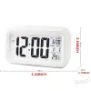 Réveil muet en plastique LCD horloge intelligente température mignon posensible chevet réveil numérique Snooze veilleuse calendrier BH4018061 ZZ