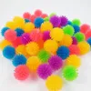 20 Pz / lotto Colorato Pet Cat Toys Gomma Mini gattino Chasing Ball Toys Gattino interattivo stringe palla Giocattolo da masticare Forniture per animali domestici230C