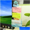 Notes Wholesale New Clear Computer Monitor Note Board Stickers Memorandum Creative Office Desk Stationery Supplies Memo Pads Drop Deli Dhd57