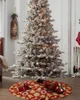 Décorations de Noël, couverture de Base de jupe d'arbre en pain d'épice aquarelle, tapis de maison de noël