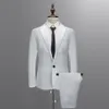 Costumes pour hommes Blazers Blanc Formel Personnalisé Mariage Tuxedo Casual Hommes D'affaires Dernière Mode Dîner Bal 3 Pièces Blazer Gilet 234K