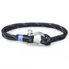 Braccialetti con ciondoli NIUYITID Fibbia in acciaio inossidabile Bracciale da uomo Moda Paracord Corda Stile Navy Braclet maschile Gioielli di alta qualità