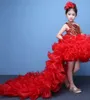 Robes de concours de fille de haute qualité enfants Catwalk Performance Robes Princesse Pompon Jupe Filles Party Ball Dress Up Robes de soirée