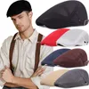 Berets Men Casual Hat Mesh Caps na wiosną lato jesienne Cabbie Flat Cap pusta oddychanie Sboy Beret Ivy 230915