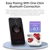 NIEUWE Heartbuds Draadloze Koptelefoon TWS Oordopjes Bluetooth Headset Hartknoppen Vrouwen Mode Roze Gaming Student Hoofdtelefoon Meisje Gift