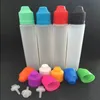 15 ml 30 ml eliquid flask dropper PE plast tom pennstil flaska med färgglada mössor e juice flaskor cisdl