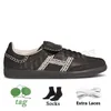 Wales Bonner Silver Metallic Scarpe per uomini e donne Gazelle Shoes Vegan Gazelles Jogging Walking Sneakers