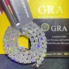 Gioielli musossanite diamanti diamanti da tennis da tennis da uomo galloni oro collane oro collane hip hop hip hop gioiello monocalliano di tennis moissanite 856