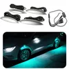 4 pçs lote única cor universal carro luz decorativa lâmpada roda sobrancelha luzes atmosfera styling247s